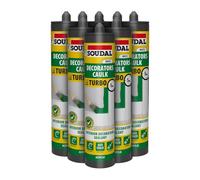 Soudal Turbo Decorators Caulk Fast-Curing Anti-Crack Filler (6 Pack)