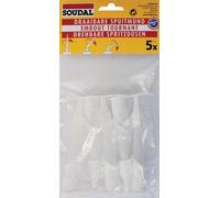 Soudal 117773 Silicone Twistable Nozzle, Set of 5 Pieces