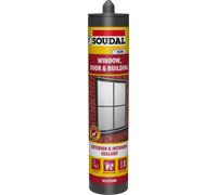Soudal Window Door & Building Silicone Sealant Clear 290Ml 159304