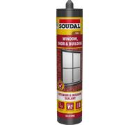 Soudal Window Door & Building Silicone Sealant Teak 290Ml 159306