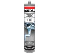 Soudal Zinc Fix Adhesive Zinc Grey 290Ml cartridge 12