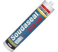 Soudaseal 215LM Hybrid Polymer Facade Silicone Sealant Home DIY Cartridge Hybrid Polymer Low Modulus Sealant Suitable for Constructions and Industrial Applications 290ml (RAL9016 Traffic White)