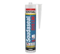 Soudaseal 215LM Hybrid Polymer Facade Silicone Sealant Home DIY Cartridge Hybrid Polymer Low Modulus Sealant Suitable for Constructions and Industrial Applications 400ml (Black)