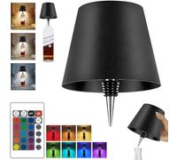 SOUDFK 2025 New Wireless Bottle Lamp,RGB LED Bottle Light with Remote(RGB Black, 1pc)
