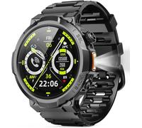 Soudorv 1.53" HD Military Smart Watch for Men, 1000 mAh Battery, Flashlight