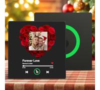 Soufeel Custom Music Fridge Magnet Personalised Spotify Plaque Magnet That Can Play Songs Customised Photo Album Refrigerator Magnets Gifts for Christmas Valentines for Music Lovers Girlfriend