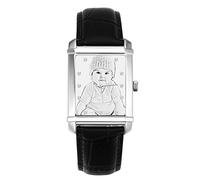 SOUFEEL Personalized Engraved Watch Custom Photo Watch for Women Men with Name Customized Unique Wrist Watches Stainless Steel Personalized Gift for Him Family Boyfriend Girlfriend Black