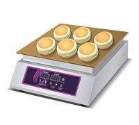 Soufflé Machine | Electric Pancake Maker for Dorayaki and Japanese Soufflé Pancakes with Copper Surface