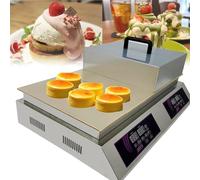Souffle Machine | Japanese Souffle Pancake Maker | Commercial Electric Griddle For Dorayaki And Pancakes | Copper Construction, Versatile Cooking Appliance Dualhead