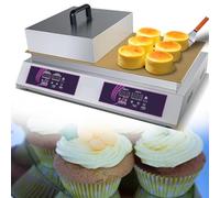 Souffle Machine | Japanese Souffle Pancake Maker | Electric Griddle for Dorayaki and Pancakes | Dual-Head Design for Commercial Use