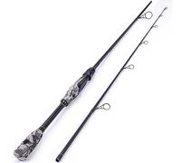 Sougayilang 2-sections Spinning Rod/Casting pole -28 Ton Carbon blank Durable Composite Spin or Bait Fishing Rods with Stainless Steel Guides for Freshwater and Sea Fishing-2.1ZB-G