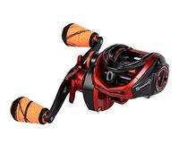 Sougayilang Baitcasting Reel 18LB Carbon Fiber Drag Baitcasters Unequaled Affordable High-tech Innovation Baitcast Fishing Reels - Orange -Right Handed