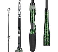 Sougayilang Berdea L Fishing Rod, 2-Piece IM6 Carbon Fiber Strong Casting & Spinning Rods for Bass, Trout, Walleye, Catfish- Spinning- 6'0"