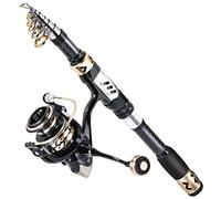 Sougayilang Fishing Pole Kit,Telescopic Rod Reel Combo with Spinning Reel,Line, Accessories and Carrier Bag, Fishing Gear Set for Beginner Adults-2.1M/6.89FT Rod with 2000 Reel