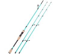 Sougayilang Fishing Rod, 1.8/2.1M Carbon Fiber Sensitive 2 section Baitcasting Rod & Spinning Rod for Freshwater or Saltwater, Tournament Quality Fishing Pole with 2 Tips Fishing Rods-2.1LZ