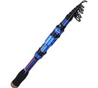 Sougayilang Fishing Rod Telescopic Fishing Rods Portable- 24 Ton Carbon Fiber, CNC Machined Reel Seat, Comfortable EVA Handle, Travel Fishing Pole for Bass Trout Fishing 1.8/2.1/2.4/2.7M-2.7B