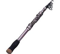 Sougayilang Fishing Rod Telescopic Fishing Rods Portable- 24 Ton Carbon Fiber, CNC Machined Reel Seat, Comfortable EVA Handle, Travel Fishing Pole for Bass Trout Fishing 1.8/2.1/2.4/2.7M-1.8S