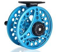Sougayilang Fly Fishing Reel, Die Cast Aluminum Fly Reel, 5/6, 7/8, Weight Saltwater Fly Reels-Blue #8, YZL-Blue-#8-US