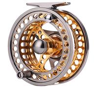 Sougayilang Fly Fishing Reel Large Arbor 2+1 BB with CNC-machined Aluminum Alloy Body and Spool in Fly Reel Sizes 7/8