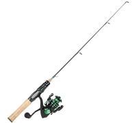 Sougayilang Ice Fishing Rod and Reel Combo,28" Medium Spinning Ice Fishing Pole,Spinning Ice Fishing Set,Gear with Ice Jigs, Lures and Essential Tackle,for Freshwater Saltwater, Walleye, Trout, Perch