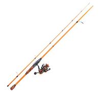 Sougayilang IM7 Graphite 2-Piece Spinning Rod with SH 5.2:1 Spinning Reel, Fishing Kit for Saltwater Freshwater, 1.8m Orange, Ultra-light