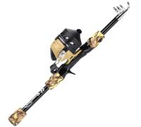 Sougayilang Kids Fishing Rod and Reel Combo,Light Weight Fishing Pole with Spincast Fishing Reel Tackle Bag Lures for Youth,Girls and Boys Good Starter Fishing Kit with Yellow Bag