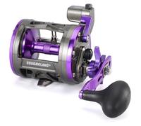 Sougayilang Level Wind Trolling Reel - Digital Footage Display,3.8:1 Gear Ratio， Corrosion-Resistant - for Saltwater/Freshwater Big Game Fish-Right