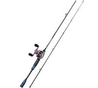 Sougayilang MX-2 Fishing Casting Rod and Bait Cast Reel Combo,1.8m/2.1m Baitcaster Combo- Predator Fishing Rod Set for Pike, Perch, Zander-2.1A-L