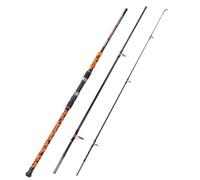 Sougayilang Spinning Fishing Rod,3-section Durable Carbon Rods with Stainless Steel Guides，EVA Handle, for Freshwater and Sea Fishing Suitable for catching big fish Carp Surf-30O