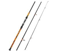 Sougayilang Spinning Fishing Rod,3-section Durable Carbon Rods with Stainless Steel Guides，EVA Handle, for Freshwater and Sea Fishing Suitable for catching big fish Carp Surf-27O
