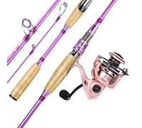 Sougayilang Spinning Rod and Reel Combo - 2-Piece Graphite Fishing Pole with Smooth Reel for Freshwater & Saltwater Great Gifts 1.8ZB+SH2000F