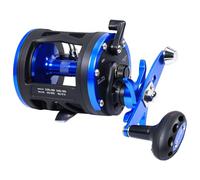 Sougayilang Trolling Reel & Conventional Fishing Reel - Saltwater Level Wind Reel with Smooth Drag, Heavy Duty Boat & Ocean Fishing Reel for Sea Bass, Grouper, Salmon- LDT40-Right Handed