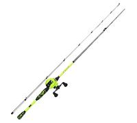 Sougayilang ZJJ Baitcaster Rod and Reel Combo, IM7 Graphite 2-section Bait Casting Rods with Stainless Steel Guides, 7.2:1 Magnetic Brake Baitcaster Reel for Saltwater Freshwater Fishing-18R