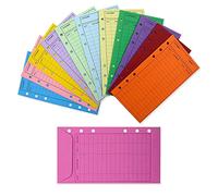 Souhgaue 12 Color Budget Envelopes with Punch Hole Thicker Cash Envelope System Savings Money Organizer Envelopes
