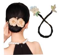SouiWuzi Hair Bun Clip,Hair Bun Maker, 2PCS Lazy Hair Curler, Flower Butterfly Hair Bun Roller, Elegant Hair Twist Bun Maker for Women & Girls