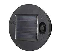 SouiWuzi Solar Lantern Replacement Top LED Solar Panel Lamp Battery Box for Outdoor, Black, 8cm Diameter, Water Resistant, ABS Material, 8 Hour Battery Life