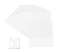 SOUJAP 100 PCS 7mil Blank Stencils Sheets, 12 x 12 inch Clear Plastic Mylar Stencil Sheets, Transparent Template Material for Craft, Cutting