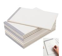 SOUJAP 12 Pcs B5 Grid Paper Notebook, 70 Sheets Squared Ruled Pad for Writing, Drawing, Planning, 26.2 x 17.5 cm