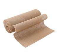 SOUJAP 30 cm x 10 m Hessian Fabric, Burlap Table Runner, Natural Jute Hessian Roll for Dining Tables, Handicrafts, Sewing