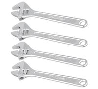 SOUJAP 4 Pcs 12 Inch/300mm Adjustable Spanner Wrench, Max Opening 40mm, 30cm Large Adjustable Wrench Wide Jaw for Plumbing