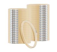 SOUJAP 40 Pack 5 Inch Small Bamboo Embroidery Hoop, 13cm Round Mini Cross Stitch Hoop Ring for Sewing DIY Art Craft