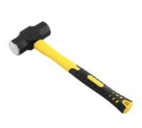 SOUJAP 4lb Small Steel Sledge Hammer, Mini Club Lump Hammer with Fibreglass Handle for Gardening, Camping, Work