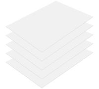 SOUJAP 5 Pcs White Acrylic Sheet, 3 mm x 40 x 30cm Acrylic Boards Plastic Sheets Panel for Crafts, Home Decor, Painting