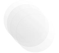 SOUJAP 6 Pcs 30cm/12 Inch Big Round Acrylic Disc, 2mm Large Clear Plastic Acrylic Circle for DIY Crafting, Painting, Display Projects
