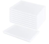 SOUJAP 8 Pcs A4 Clear Plastic File Box, Transparent Portable Storage Box with Lids for Documents, Photos, Letters, 30.5 x 22.3 x 2.2 cm