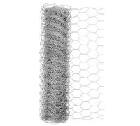 SOUJAP Chicken Wire Mesh, Galvanised Hexagonal Netting Roll, 35cm x 15m, for Fence and Garden