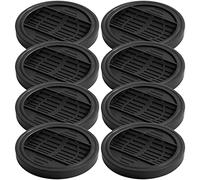 SOUJOY 8 Pack Bed Wheel Stoppers, 3.3 inch Rubber Furniture Caster Cup, Chair Coasters Wheel Leg Cups Fits to All Wheels of Furniture, Sofas, Beds, Piano, Prevents Scratches Floor Protector