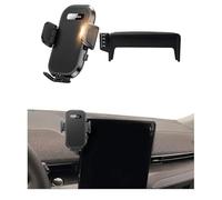 soukeo Upgraded Car Phone Holder with Glasses Case Fits for Ford Mustang Mach-E 2021-2025 Auto Accessories(Only fit for 15-Inch Screen),Cradles Adjustable Cell Phone Mount for 4-7 in Phones