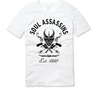 Soul Assassins Old School West Coast Hip Hop T Shirt White
