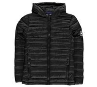 Soul Cal Boys Micro Bubble Hooded Jacket Black UK 11-12 (LB)